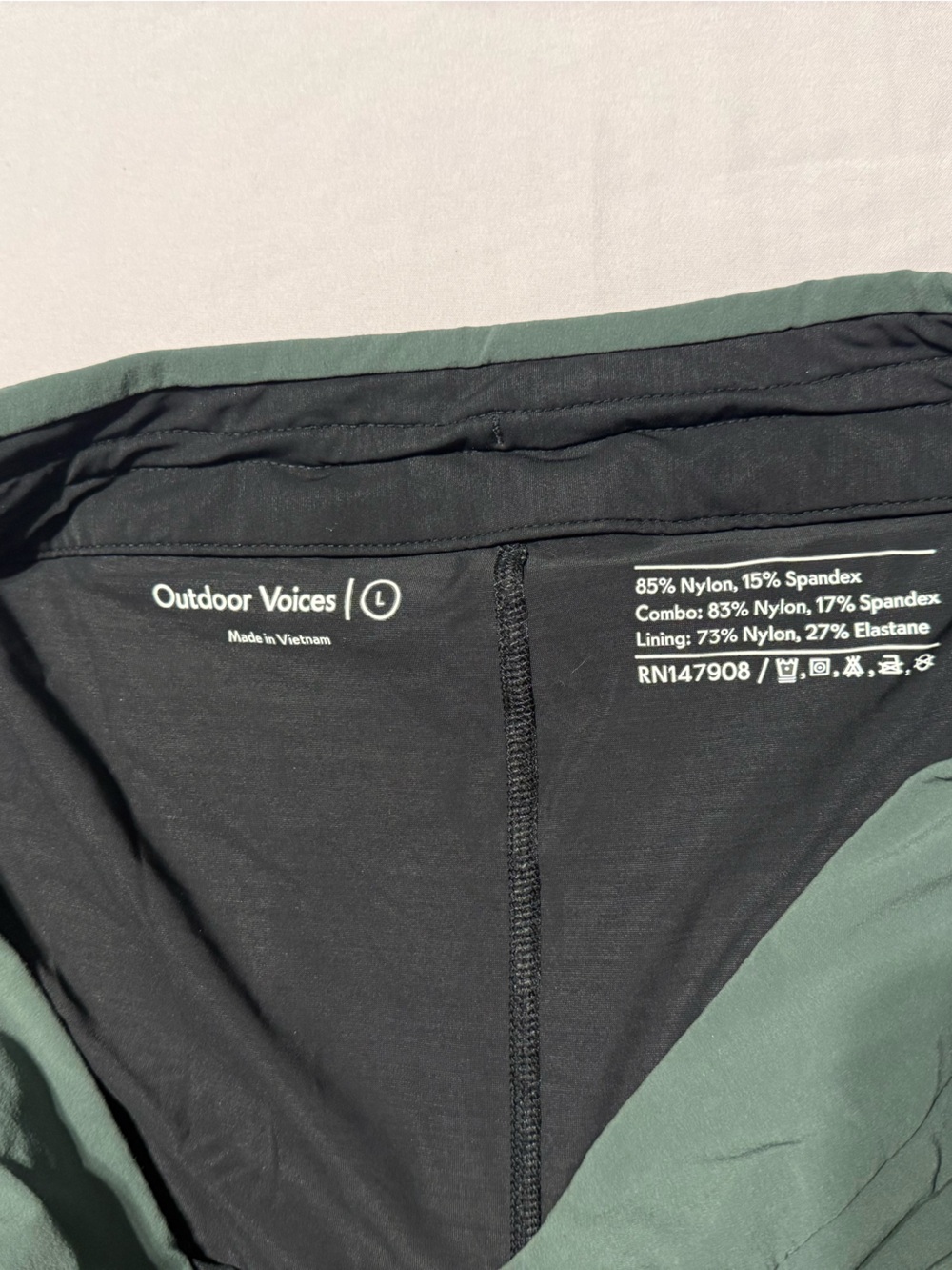Outdoor Voices Green Skort Large - Picture 3 of 4